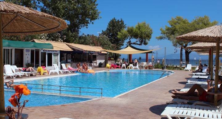 Koulouris Beach Hotel In Kavos Corfu Holidays From 385pp Koulouris Beach Hotel In Kavos Corfu Greek Islands