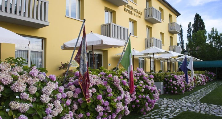 Viktoria Palace in Venice Lido, Venetian Riviera, Italy